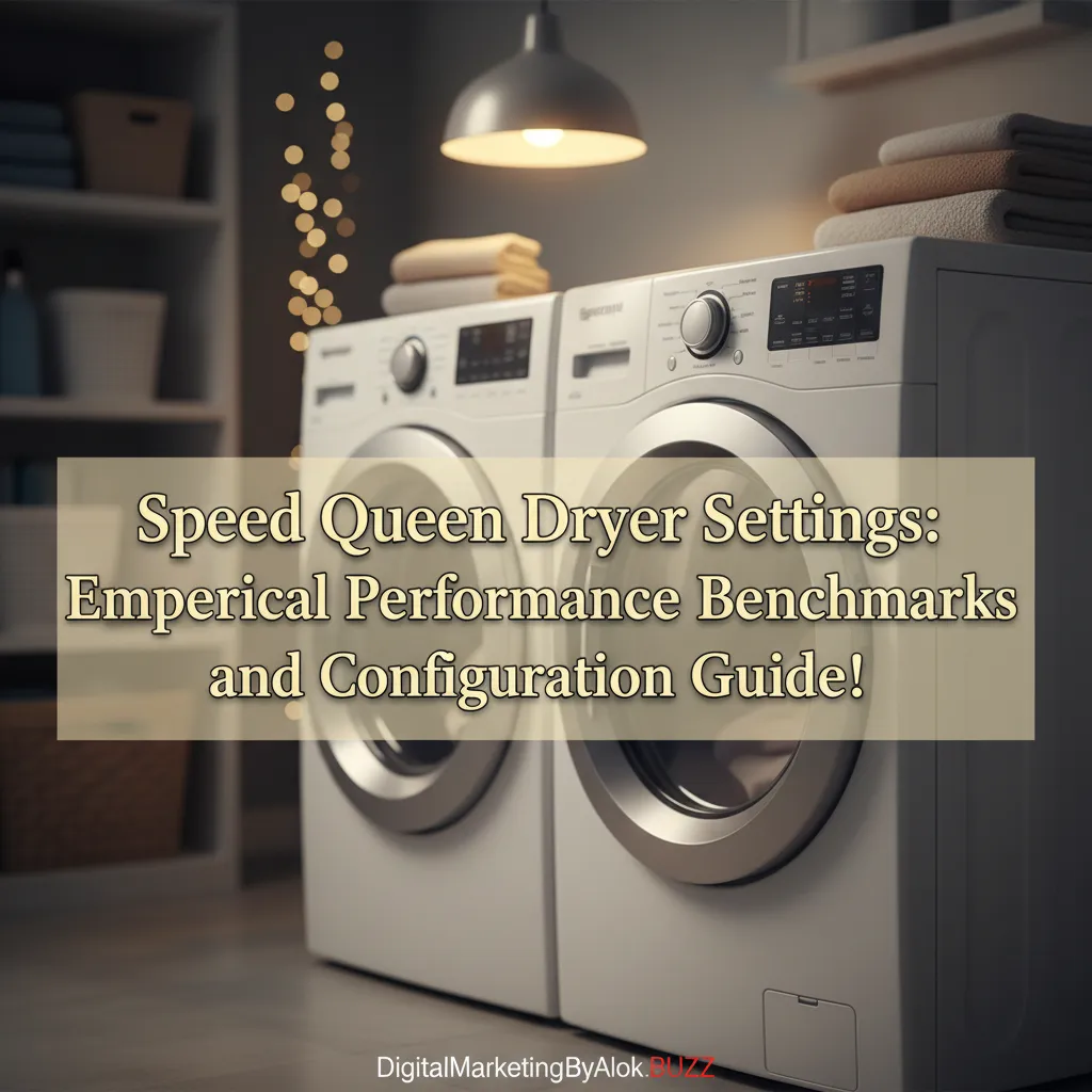 Speed Queen Dryer Settings